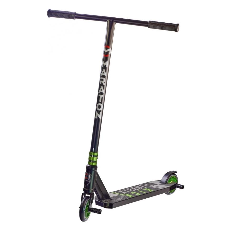 Самокат трюковой Maraton Dexter Зеленый/Металлик