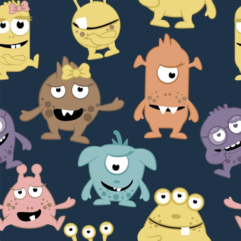 Картина по номерам Strateg Премиум Забавные монстрики с лаком и 30х30 см (ES-0822)