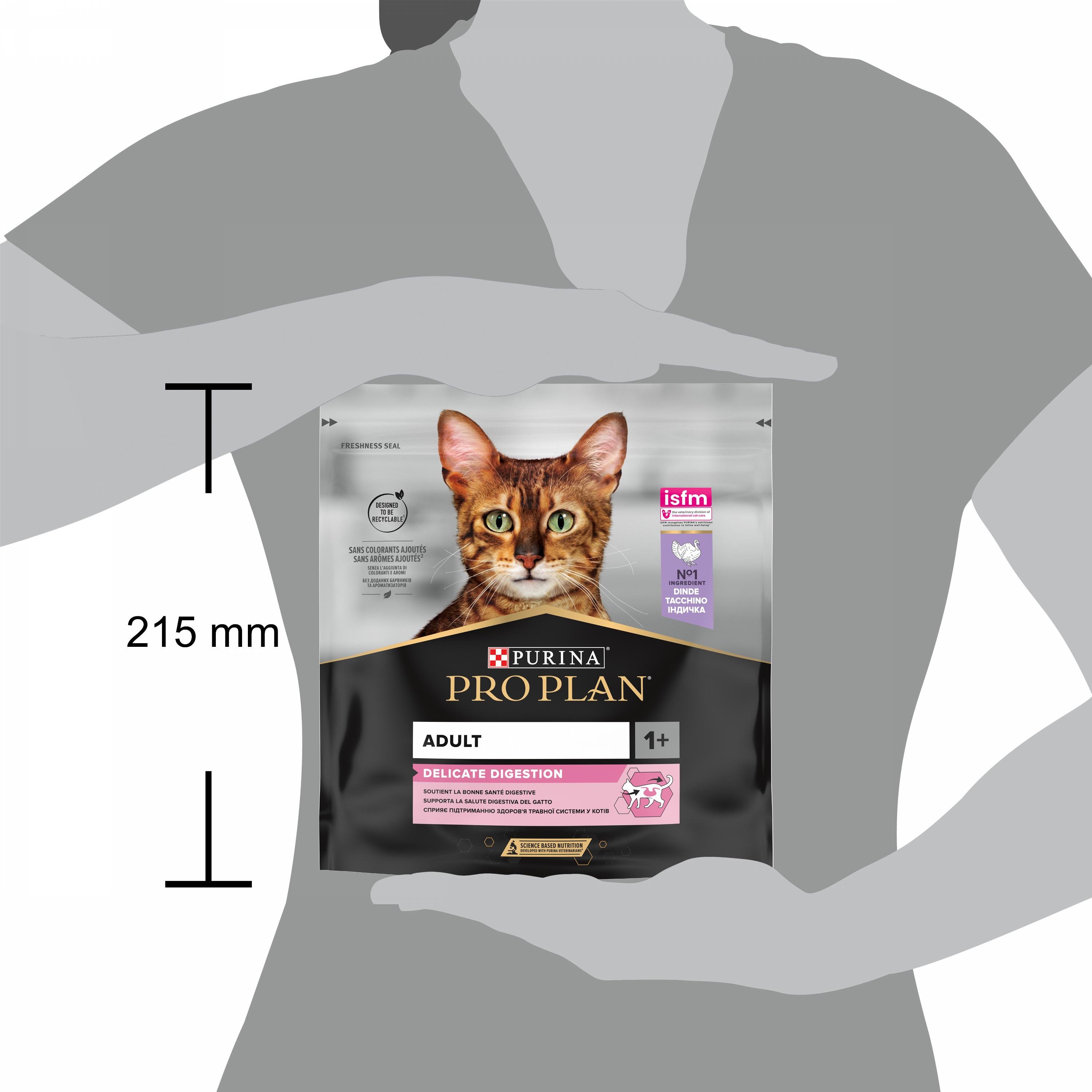 Сухий корм для котів з чутливою шкірою Purina Pro Plan Delicate з індичкою 400 г (7613033568671) - фото 4