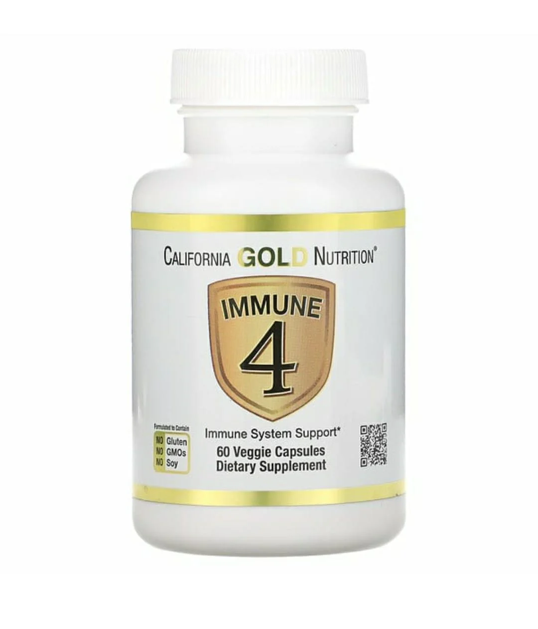 Средство для укрепления иммунитета California Gold Nutrition Immune 4 Селен цинк 60 вегетарианских капсул