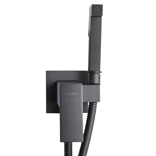 Смеситель встраиваемый Globus Lux Milano GLM-0-106MIX с гигиеническим душем Graphite