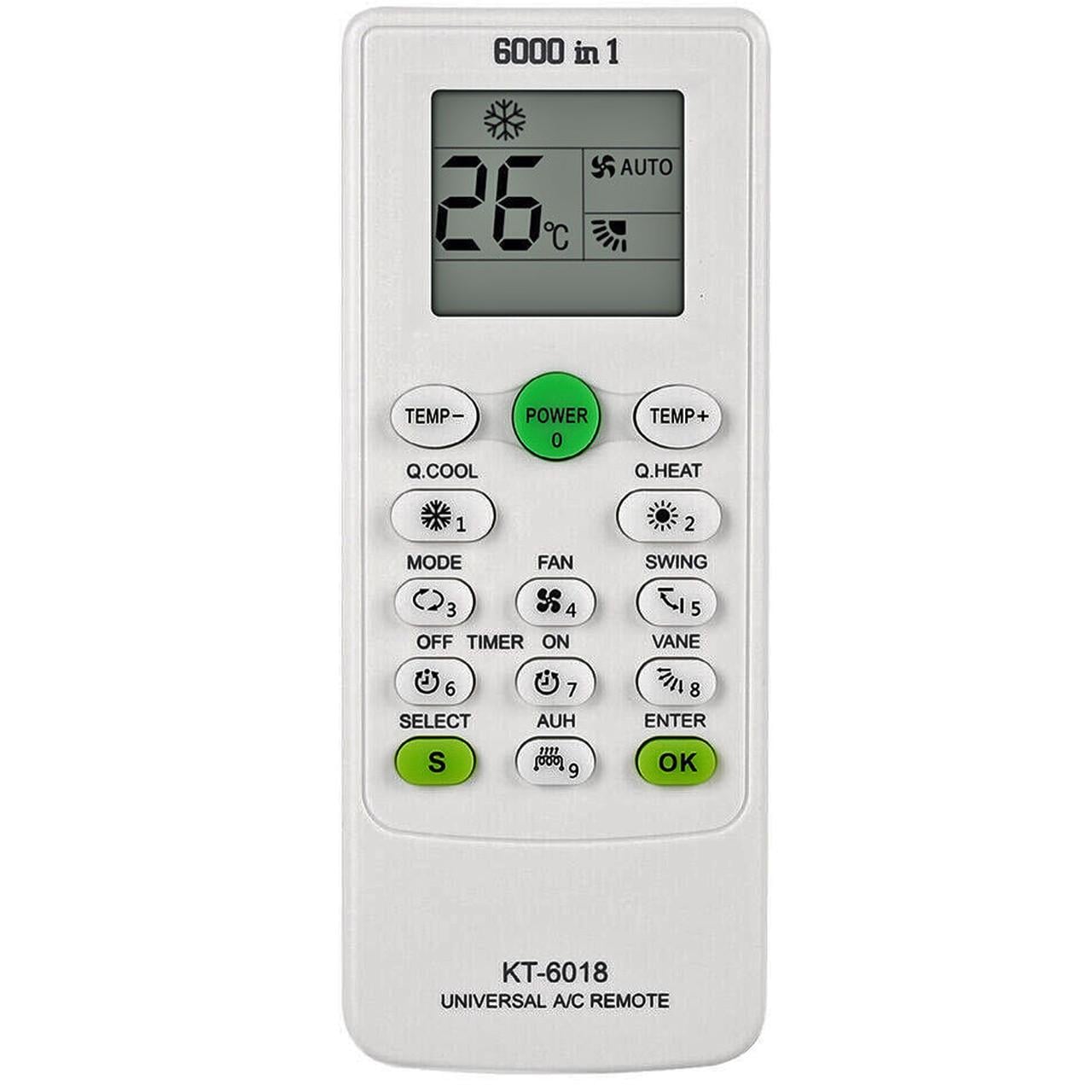Универсальный пульт для кондиционера Cooper&Hunter KT-6018