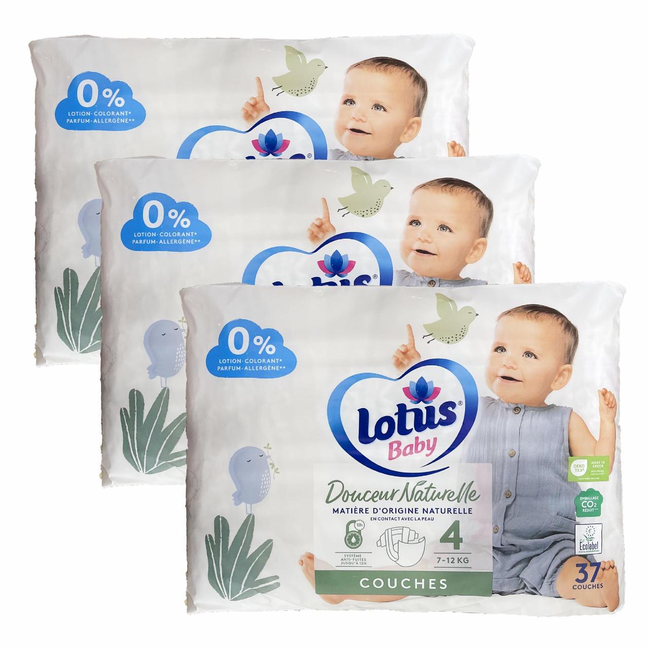 Підгузки дитячі Lotus Baby 4 7-12 кг 111 шт. (2172978334)