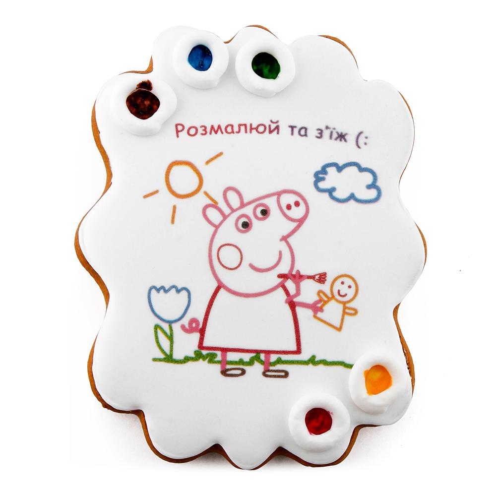 Пряник-раскраска Крафт Печиво Color Свинка Пеппа №2 85 г