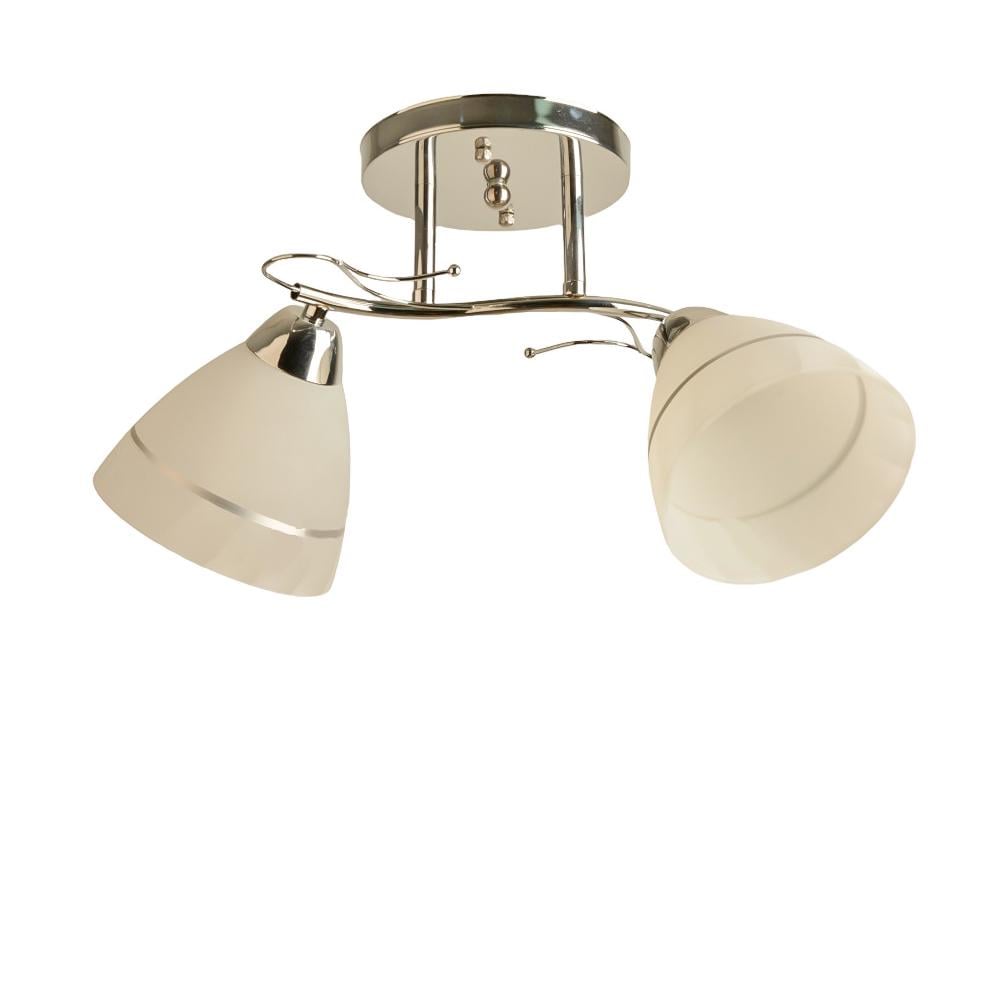 Люстра потолочная Light House SH-19280/2 CR E27х2 440х180х240 мм Хром/Белый