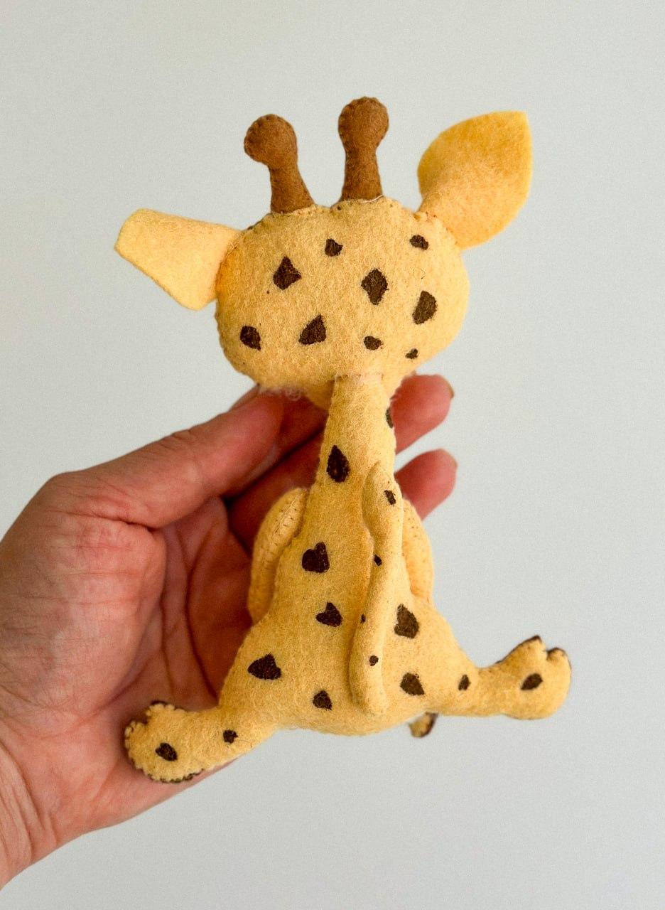 Мягкая игрушка фетровая жираф ручная работа (29472355) - фото 2 Мягкая игрушка фетровая жираф ручная работа (29472355) - фото 2
