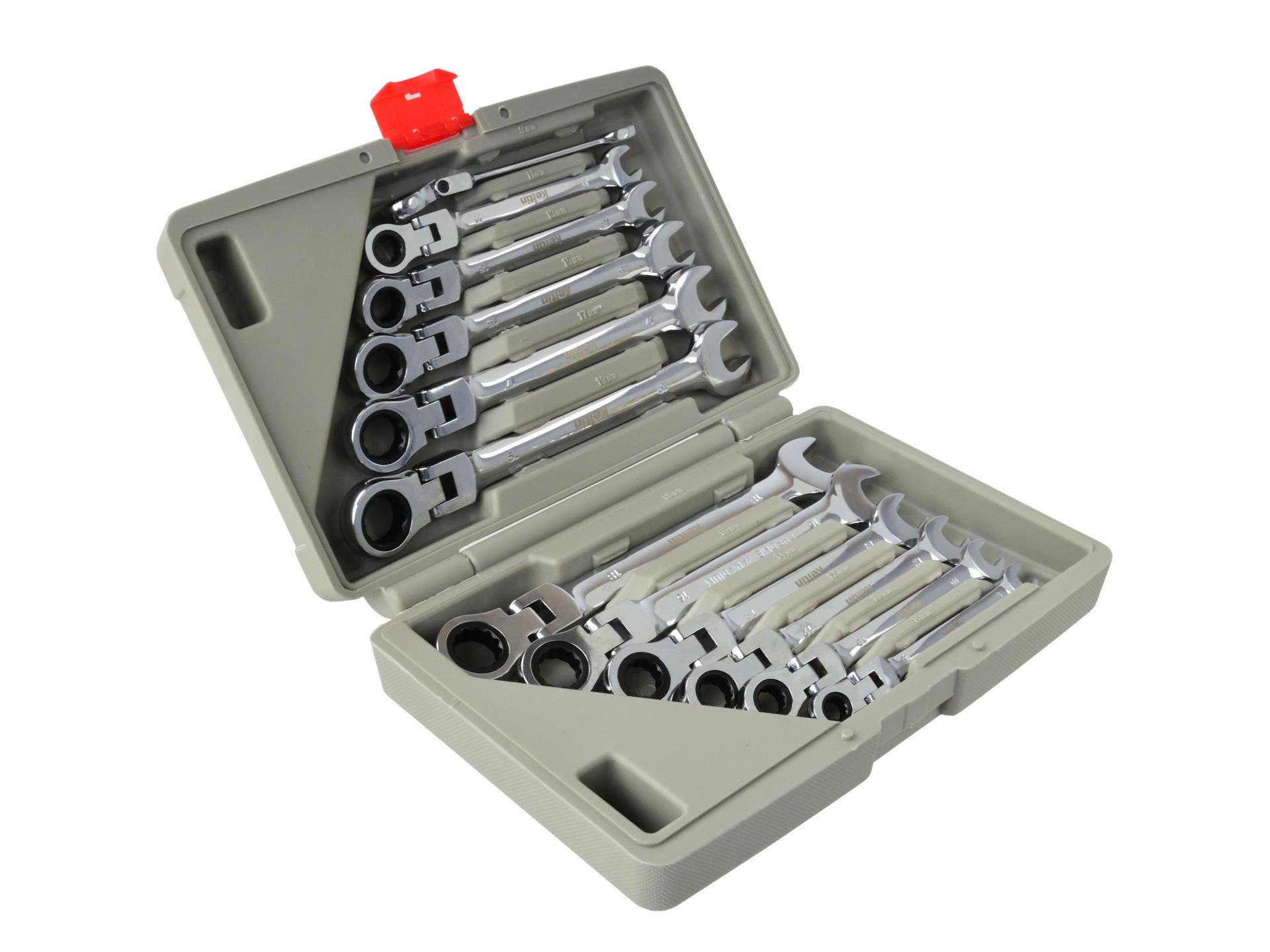 Набор ключей рожково-накидных Keltin K00106 трескоточных 8-19 12 шт. (14521858) - фото 3 Набор ключей рожково-накидных Keltin K00106 трескоточных 8-19 12 шт. (14521858) - фото 3