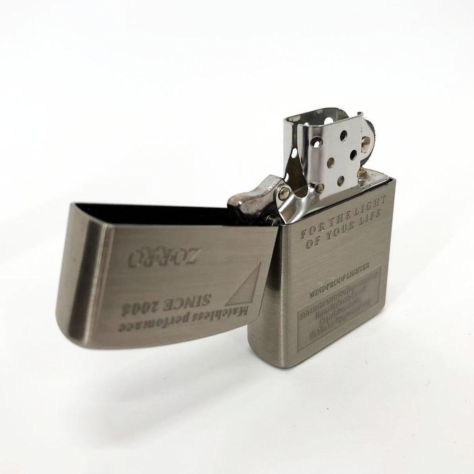 Зажигалка бензиновая Zorro HL-283 Нержавеющая сталь (310851) - фото 5