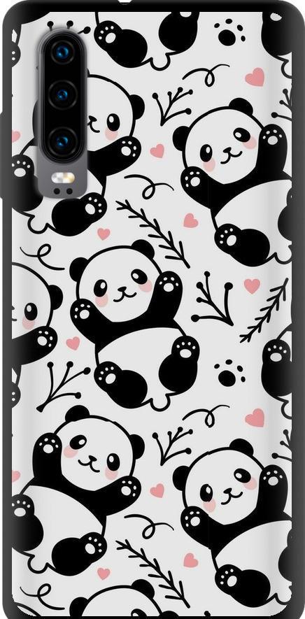 Чехол на Huawei P30 Панды (4318b-1622-42517)