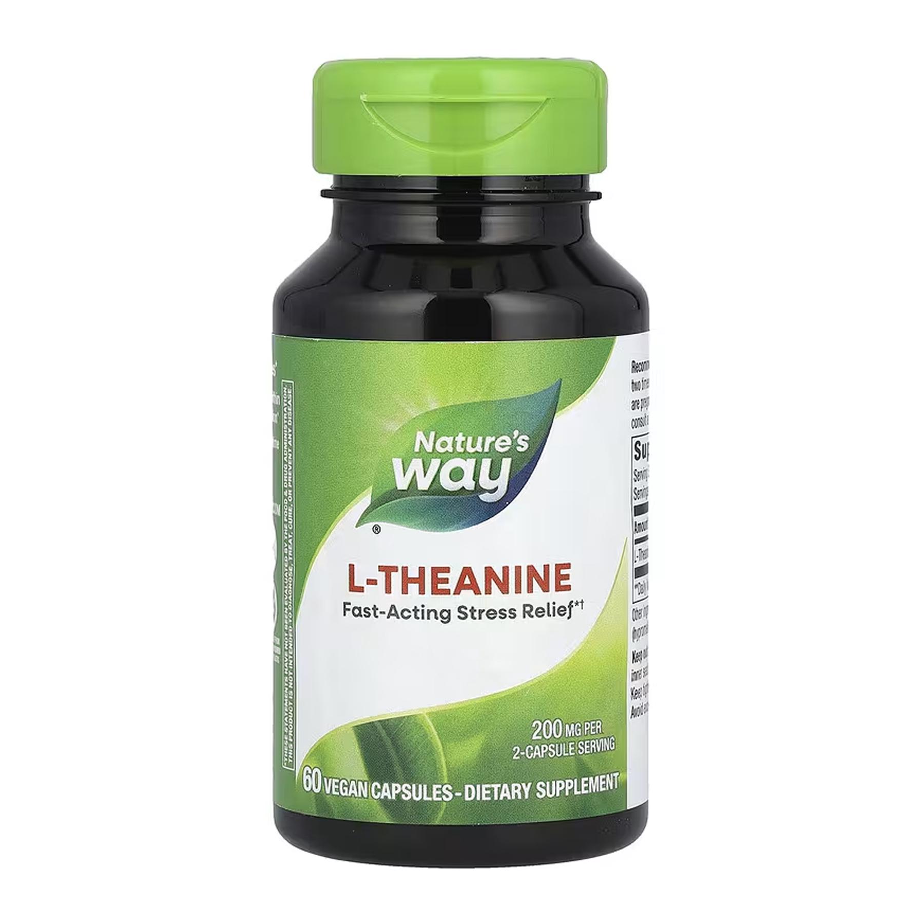 Аминокислота L-теанин Nature's Way L-Theanine 60 vcaps