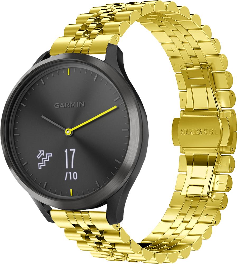 Браслет металлический Stech для Garmin Vivomove HR Gold (26898-2A)