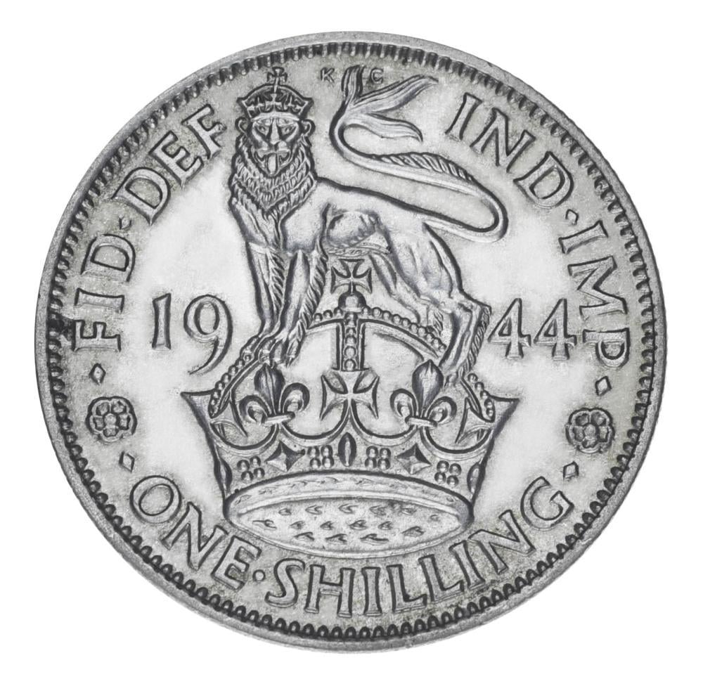 Коллекционная монета Великобритания 1 шиллинг 1944 F-VF 5,66 г (М19874)