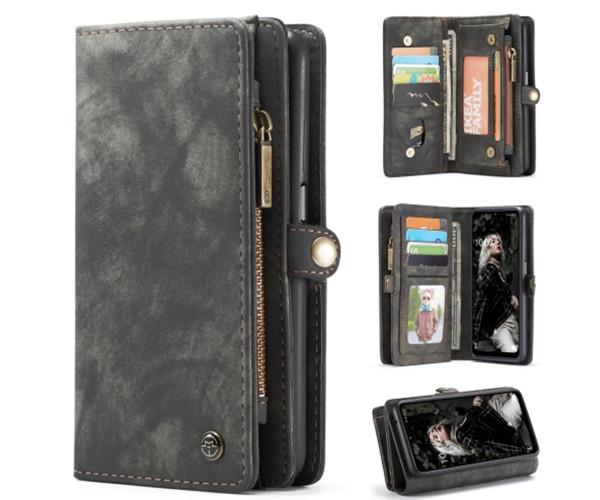 Чехол-кошелек CaseMe Retro Leather для Samsung Galaxy S21 FE 5G, Black - фото 2