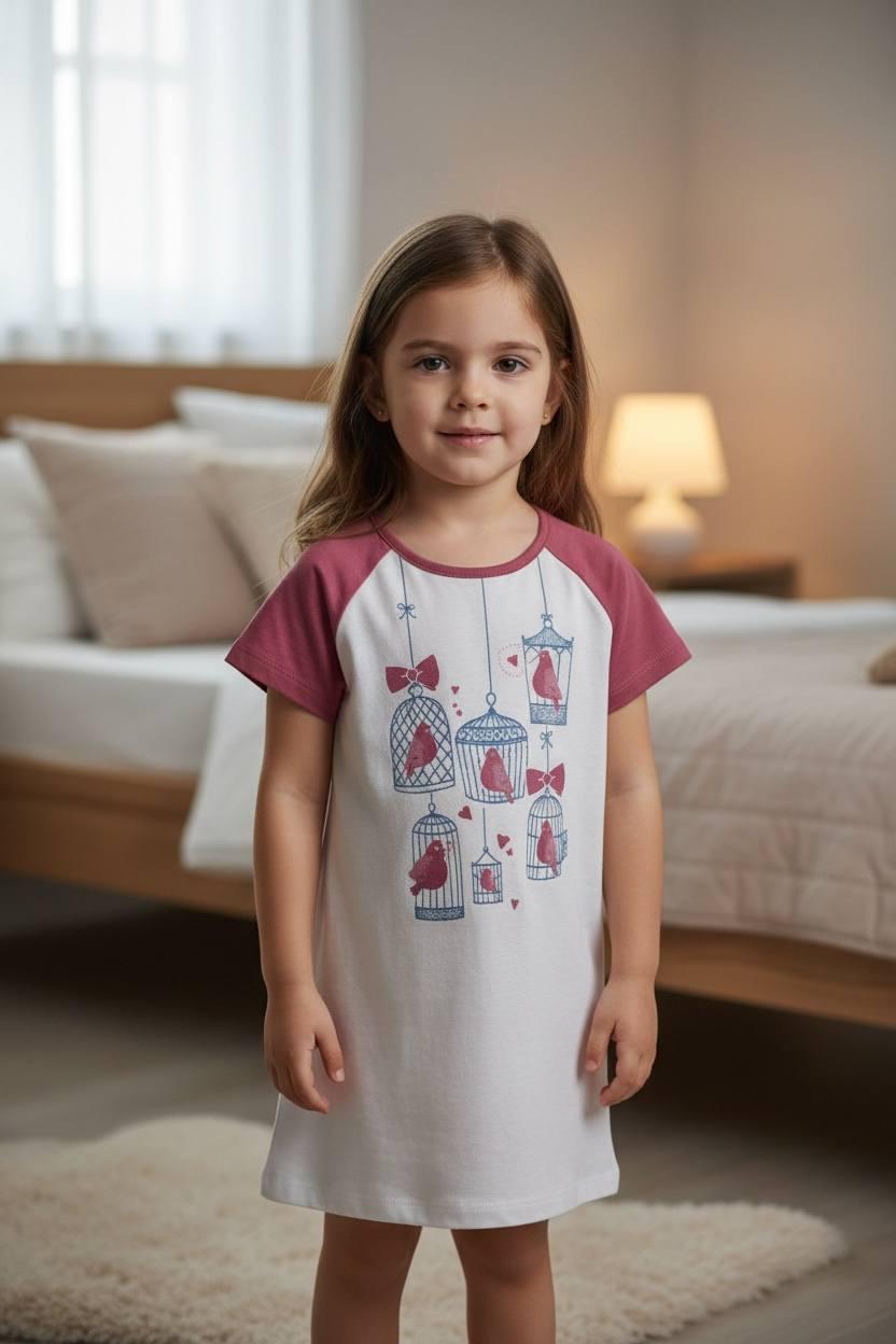Ночная рубашка для девочки BAYKAR р. 3 98-104 см 3-4 года Бежевый (9216-103)
