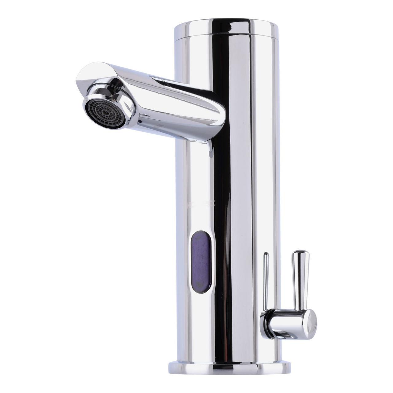 Смеситель сенсорный для умывальника HOTEC 19.115-DC/AC 220V/6V с трансформатором латунный Hot/Cold (2108036676)