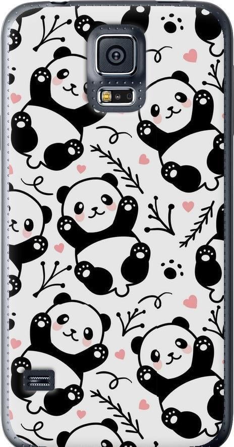 Чехол на Samsung Galaxy S5 Duos SM G900FD Панды (4318u-62-42517)