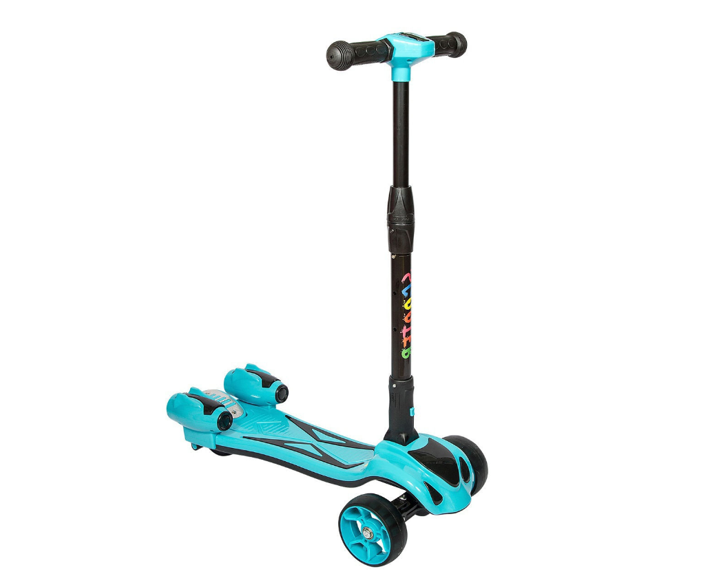 Самокат с дымом и музыкой Scooter W01-HL Голубой