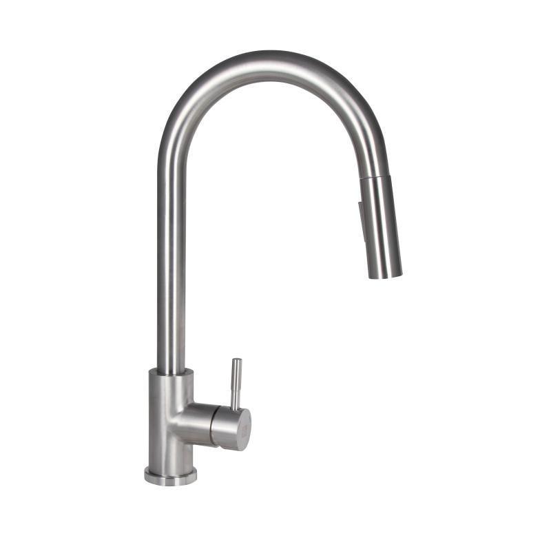 Смеситель кухонный Lidz Aria 04U-SFS с выдвижным изливом (24550473)