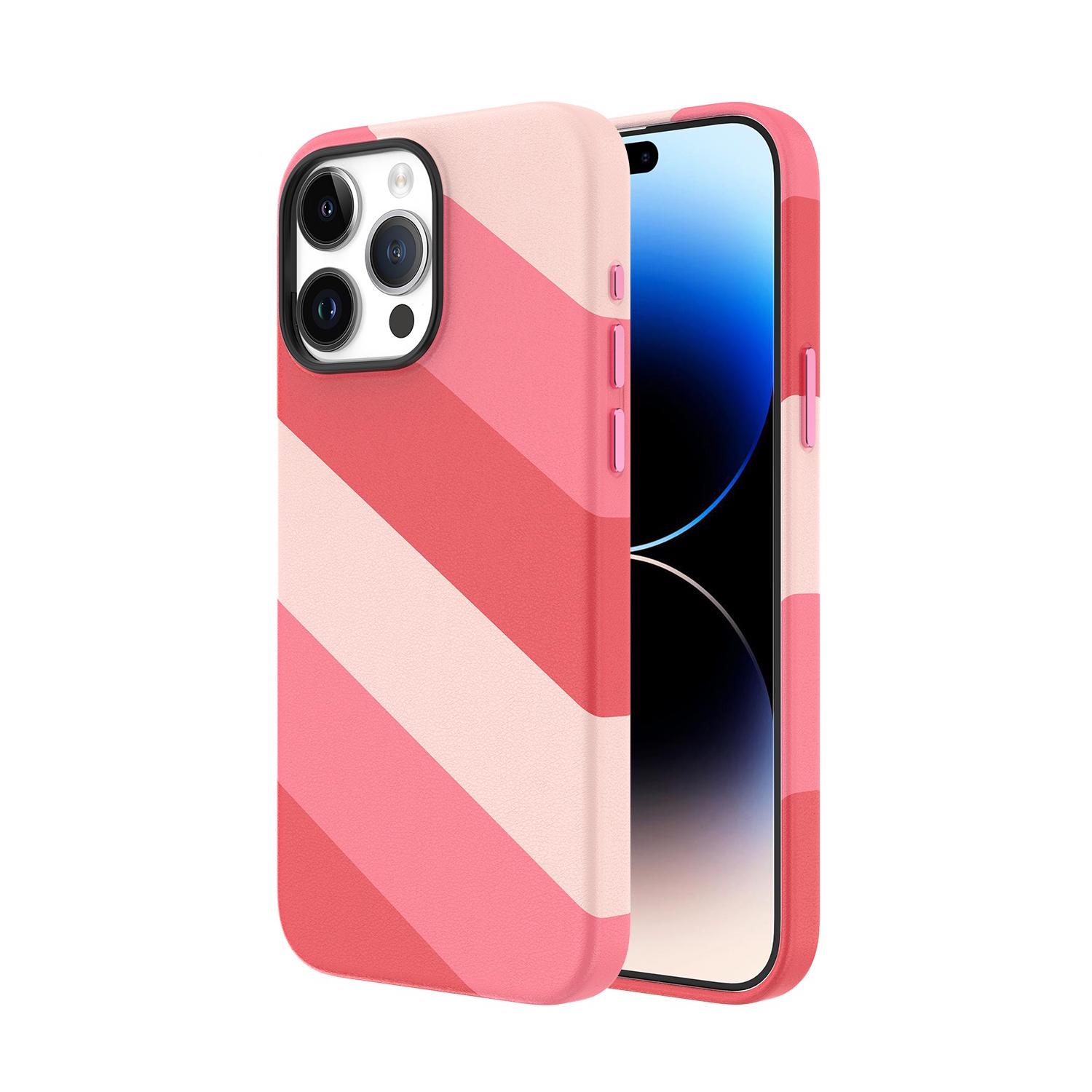 Кольоровий чохол для iPhone 15 Pro із магнітом MagSafe VOKAMO Pink - фото 1