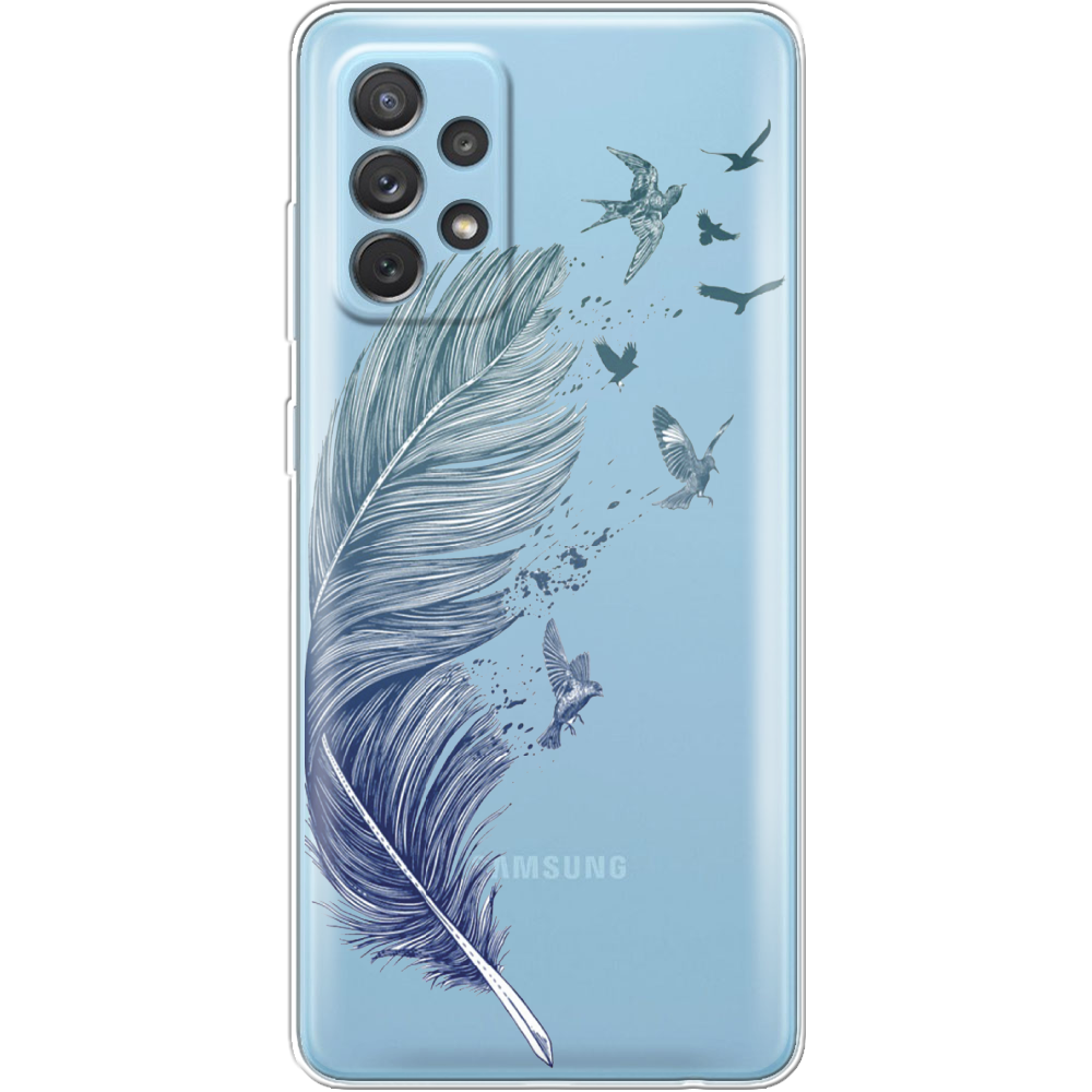 Чехол BoxFace Samsung A725 Galaxy A72 Feather Прозрачный силикон (42070-cc38-42070)