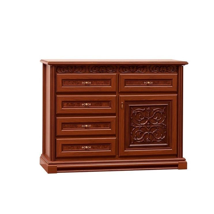 Комод Світ Меблів Лацио 1Д 1365x480x1025 мм ДСП/МДФ Прованс темный