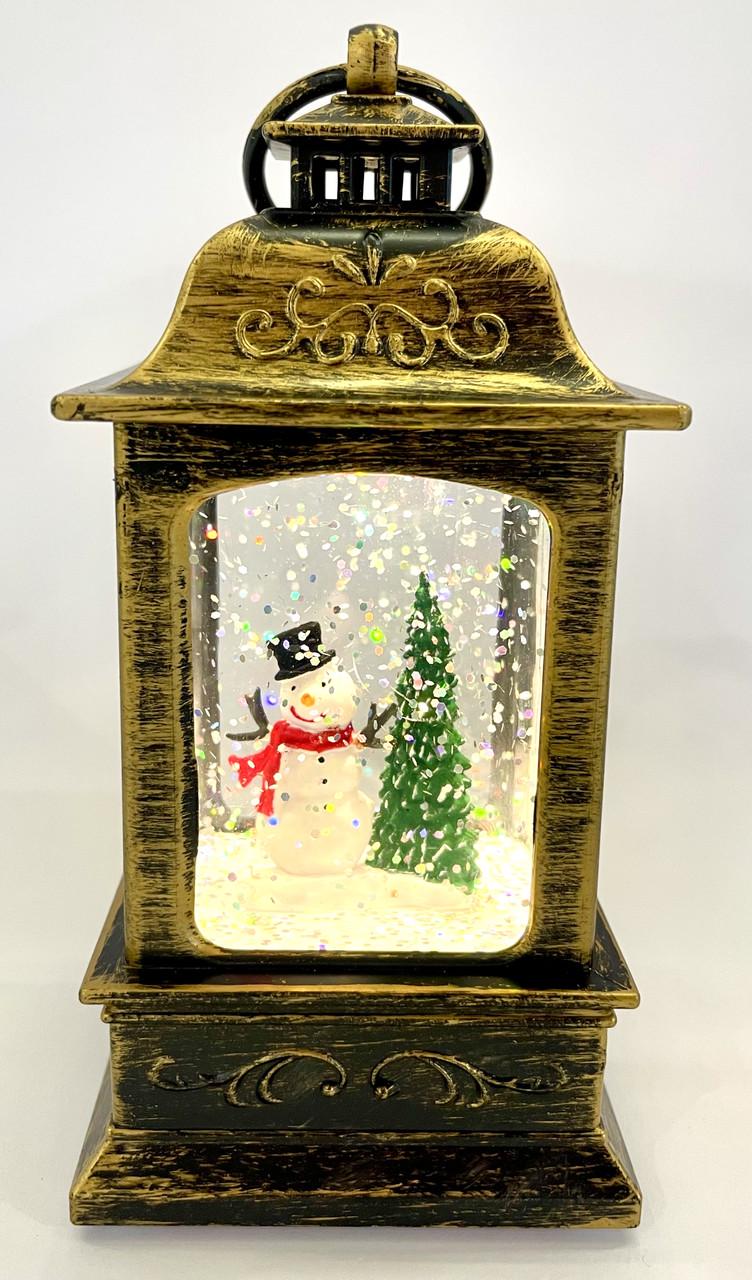 Светильник новогодний Снеговик 15 см