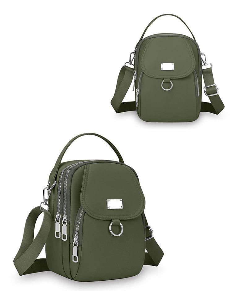 Жіноча сумка класична 10649 крос-боді Зелений (29472155) - фото 3