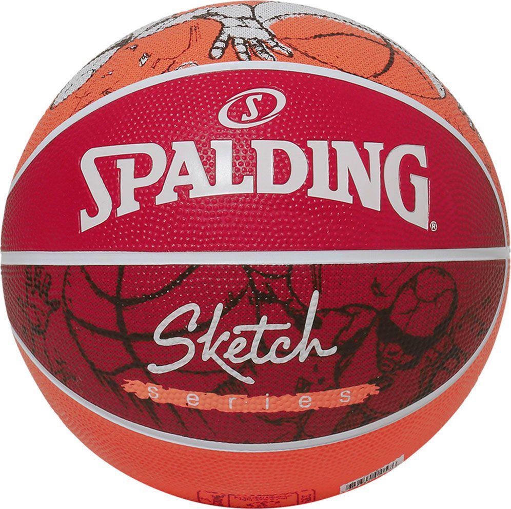 Баскетбольный мяч Spalding SKETCH DRIBLE р. 7 Красно-белый (84381Z)