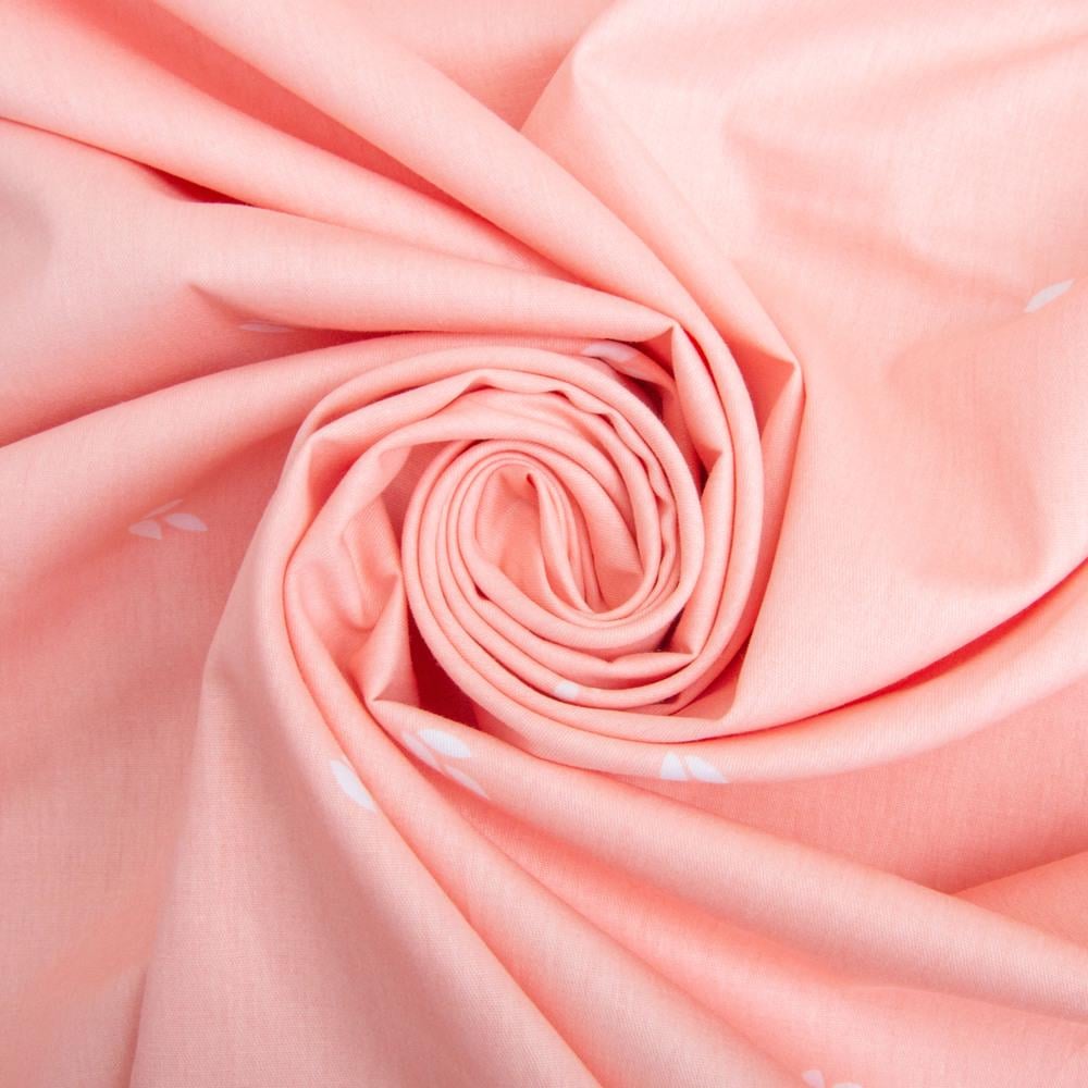 Ткань хлопок сатин для постельного белья ВТ-405-В лето компаньон 120 гр/м2 Персик (26807)