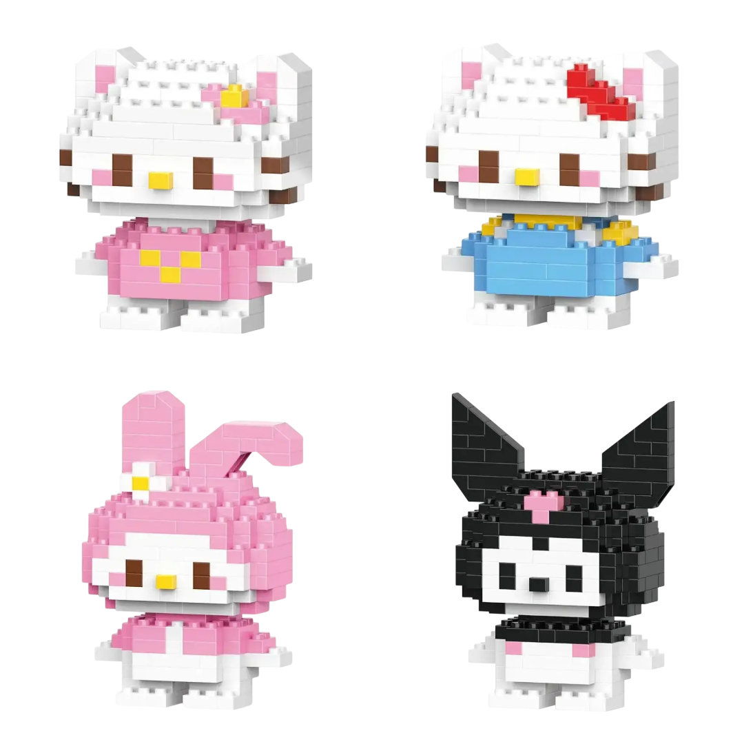 Набор конструкторов-фигурок Bricks Sanrio Hello Kitty Mimmy My Melody Kuromi 4 шт. (34770493)