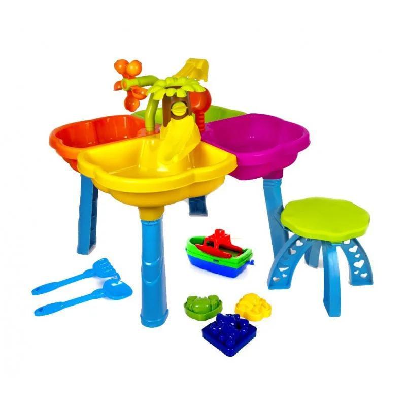 Столик з човником KinderWay стільчиком і пасками (01-122)