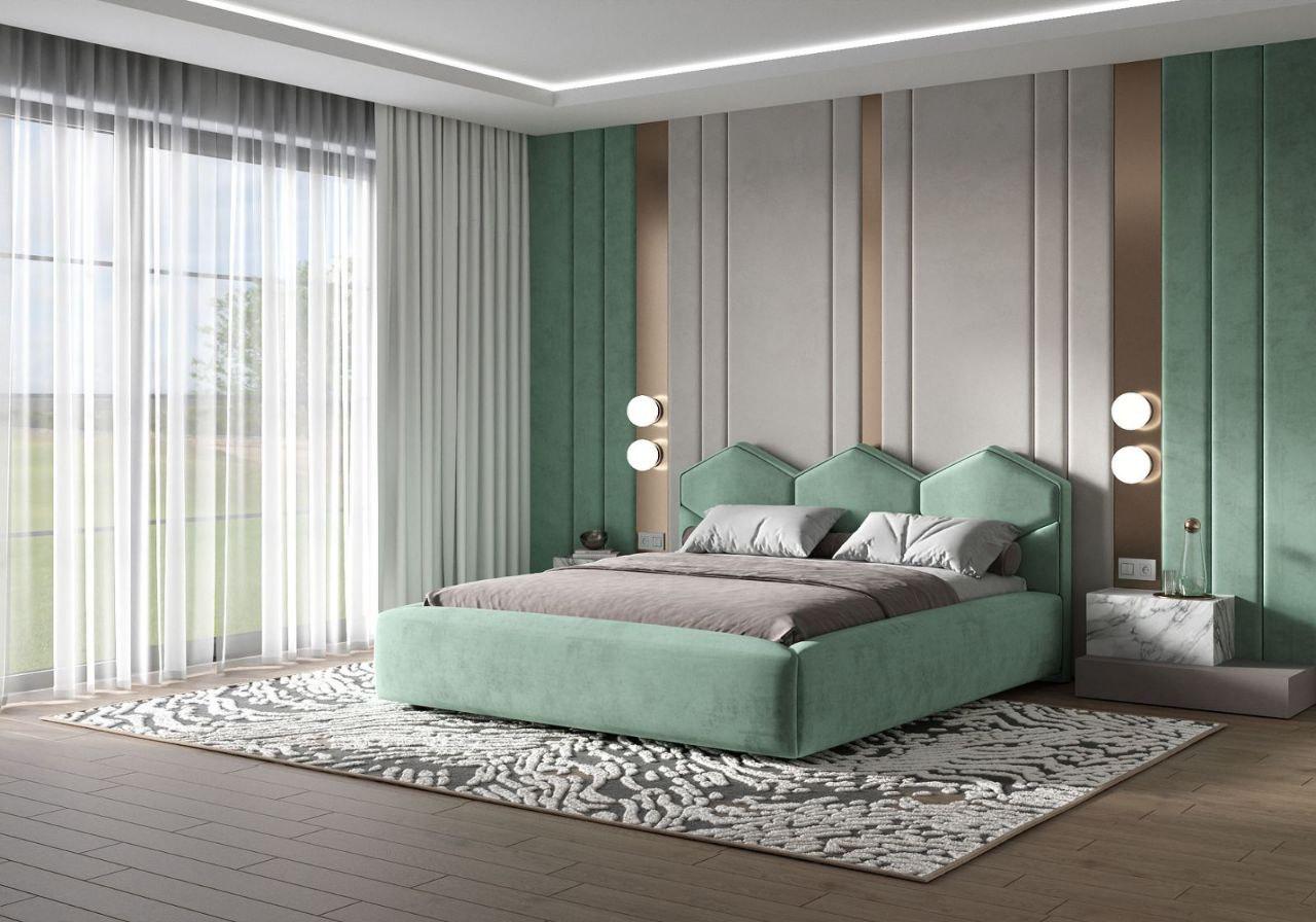 Ліжко Allure Олівер 180х200 см Ocean - фото 4 Ліжко Allure Олівер 180х200 см Ocean - фото 4