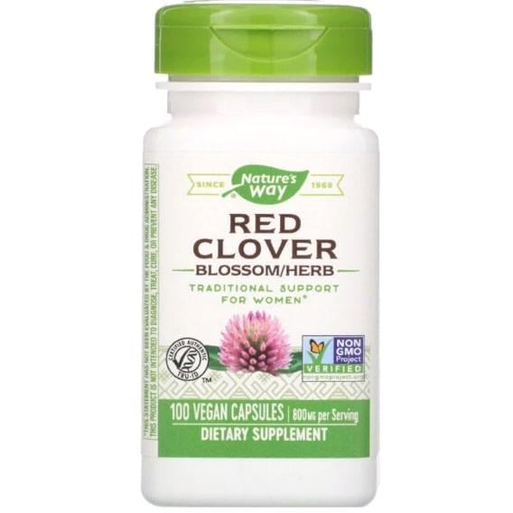 Красный клевер Nature's Way Red Clover BlossomHerb 800 мг 100 Veg Caps (NWY16000)