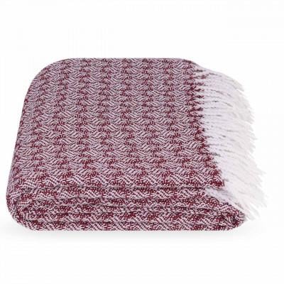 Плед Азалия 140х200 см Бордовый - фото 1 Плед Азалия 140х200 см Бордовый - фото 1