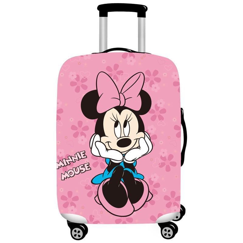 Чехол защитный Mini Mouse для чемодана с детским принтом плотный материал S Чехол защитный Mini Mouse для чемодана с детским принтом плотный материал S