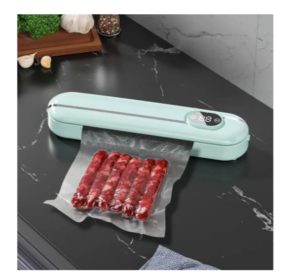 Вакуумный упаковочный аппарат Зеленый (45652-_323) - фото 3 Вакуумный упаковочный аппарат Зеленый (45652-_323) - фото 3