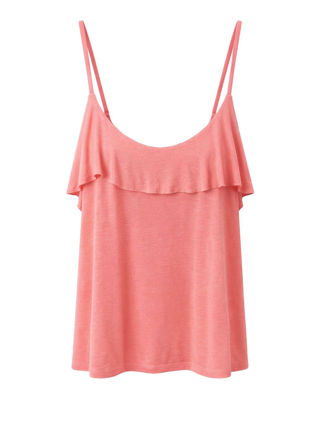 Майка женская Bershka L Коралловый (STK001945-19)