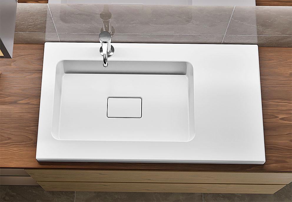 Умивальник накладний Status Vega Low 80 R White (687)