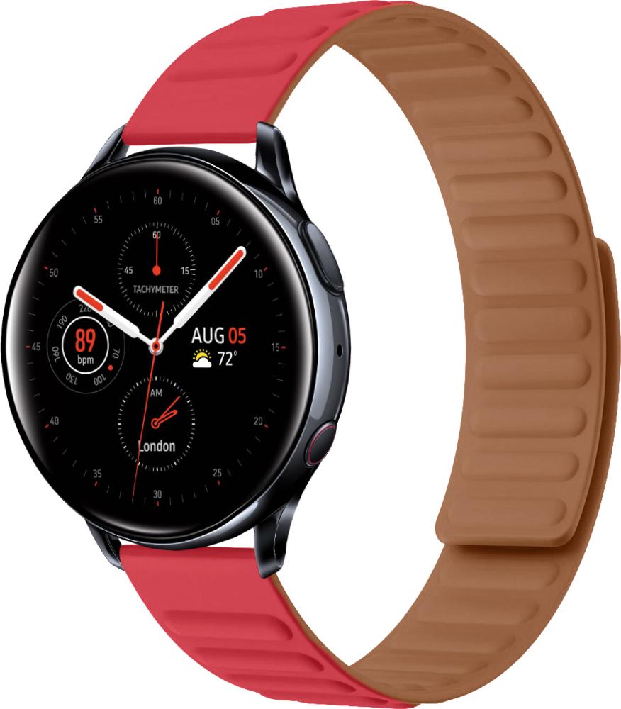 Ремінець Magneter для Galaxy Watch Active 2 40/44 мм Red (26619-2D)