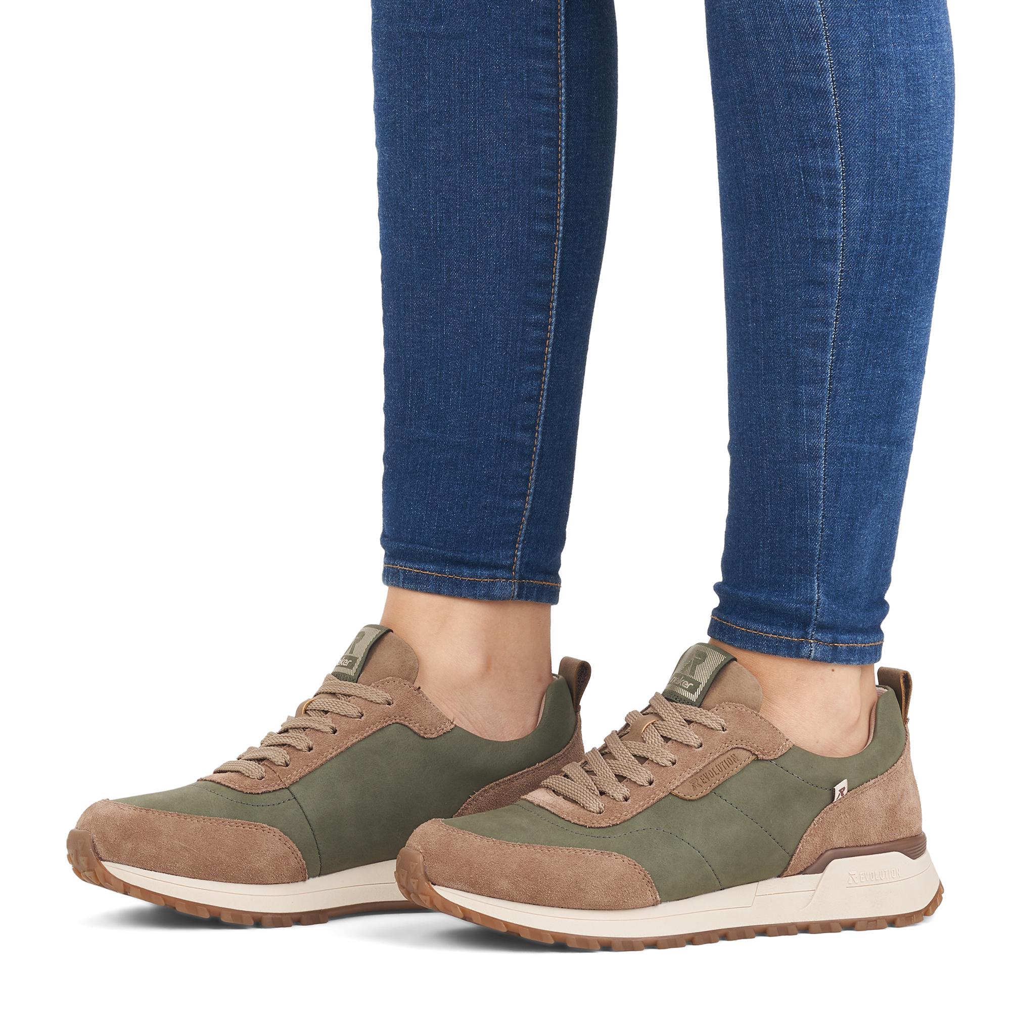 Кроссовки женские осенние Rieker Evolution р. 39 Зеленый/Бежевый (035320-39) - фото 12 Кроссовки женские осенние Rieker Evolution р. 39 Зеленый/Бежевый (035320-39) - фото 12