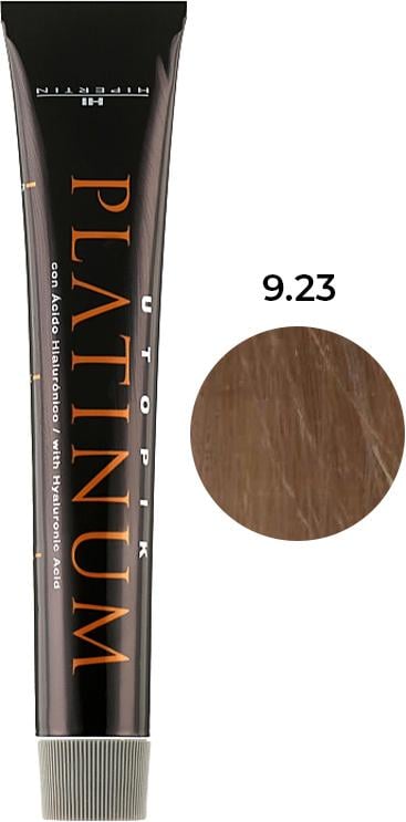 Крем-краска для волос профессиональная Hipertin Platinum Utopik №9.23 Очень светлый перламутрово-золотистый блонд 60 мл (31629)