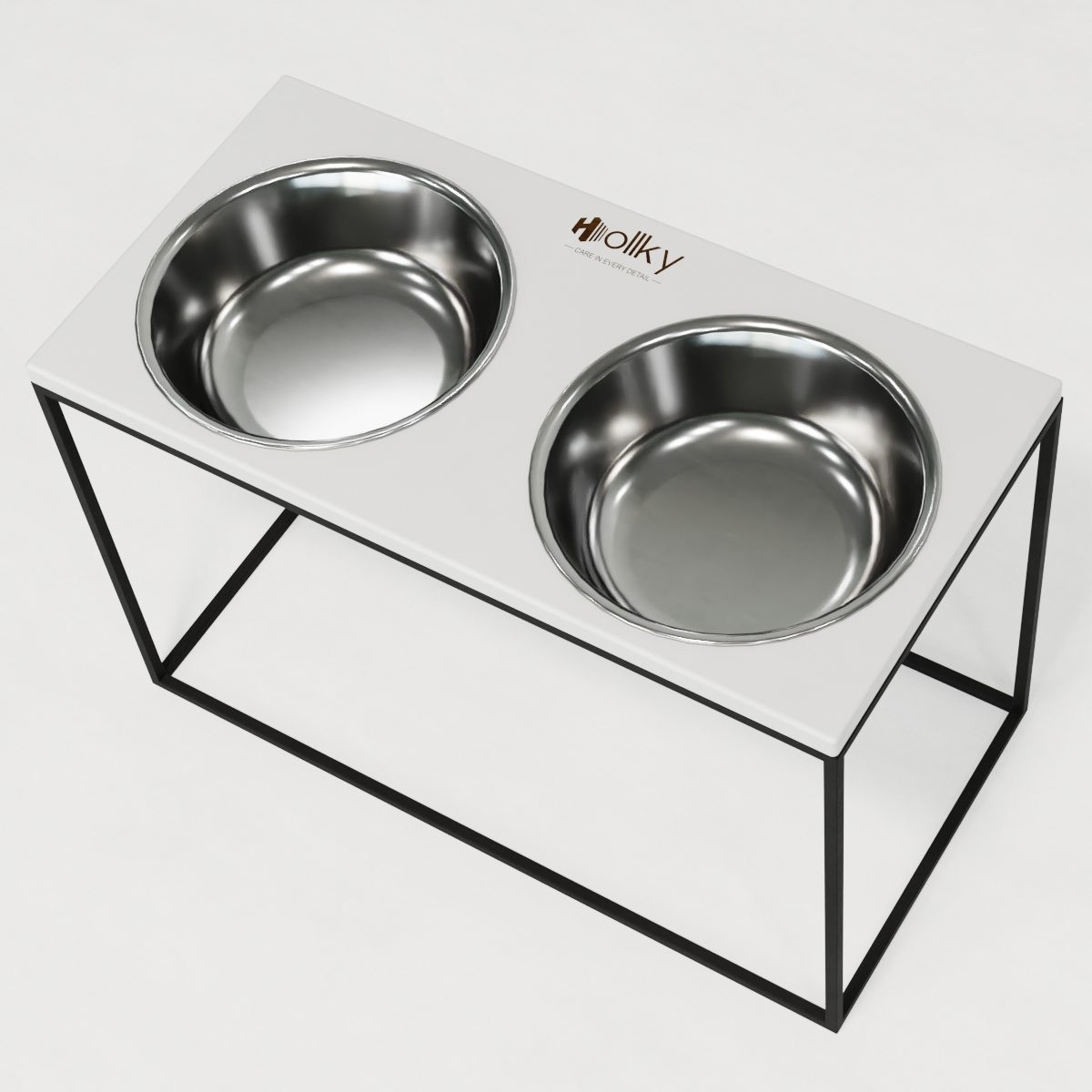 Миски на подставке для очень больших собак Hollky Base XXL40 2х2,8 л (BXXL40-643240-GRWH) - фото 5 Миски на подставке для очень больших собак Hollky Base XXL40 2х2,8 л (BXXL40-643240-GRWH) - фото 5