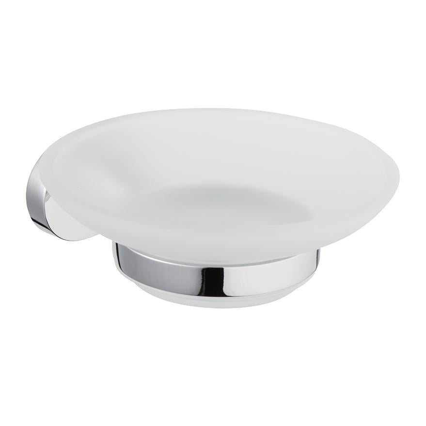 Мильниця скляна Bisk GO 07021 10,8х11,7 см Білий (26357520)