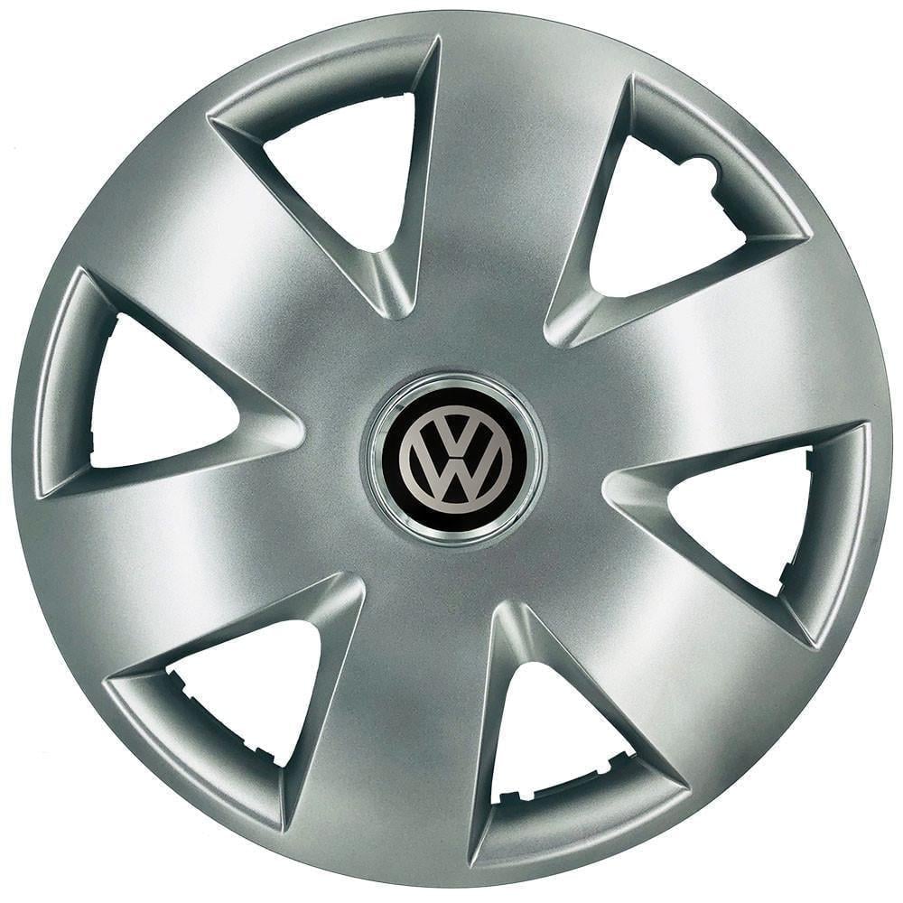 Колпаки SJS 308 с логотипом Volkswagen R15 4 шт. Серебристый (2654557951)