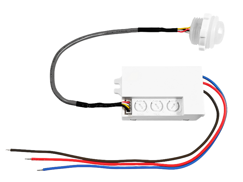 Датчик руху врізний 360° 100 Вт Білий (1019439)
