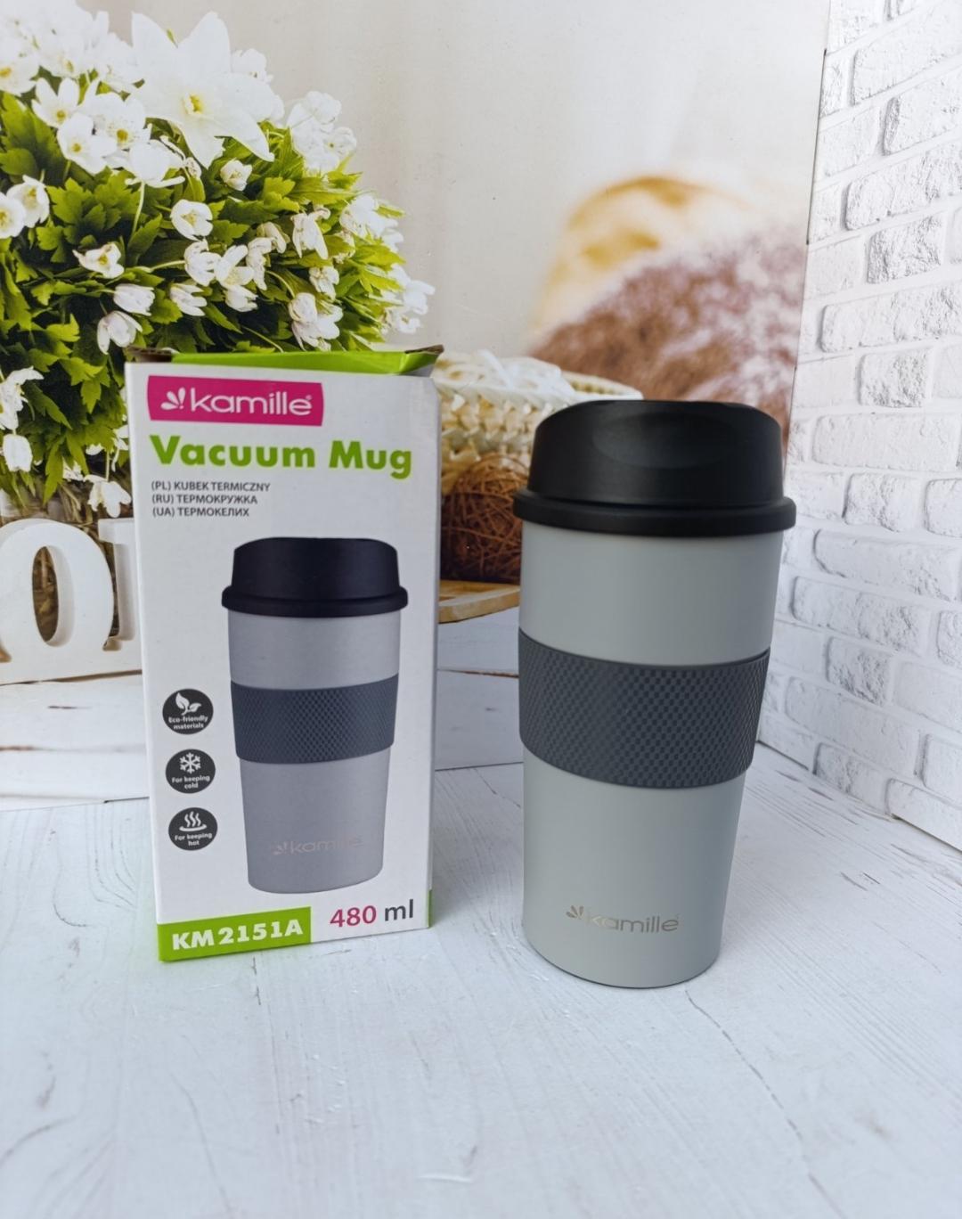 Термокружка Kamille KM-2151A 480 мл Сірий