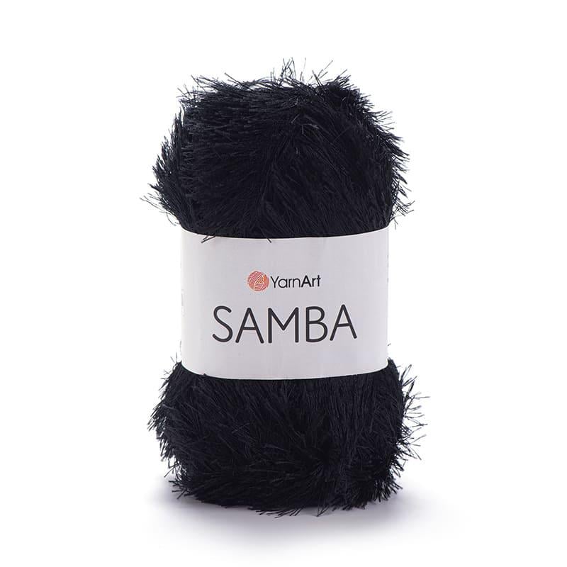 Пряжа YarnArt Samba 02 Черный