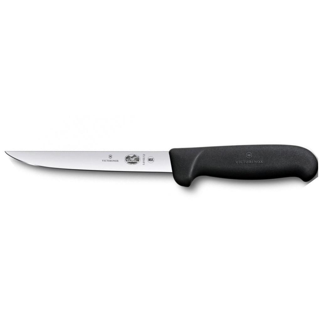 Кухонный нож Victorinox Fibrox Boning 12 см Black (5.6103.12) Кухонный нож Victorinox Fibrox Boning 12 см Black (5.6103.12)
