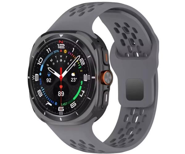 Ремешок силиконовый Air для смарт-часов Samsung Galaxy Watch Ultra Серый (49635) Ремешок силиконовый Air для смарт-часов Samsung Galaxy Watch Ultra Серый (49635)