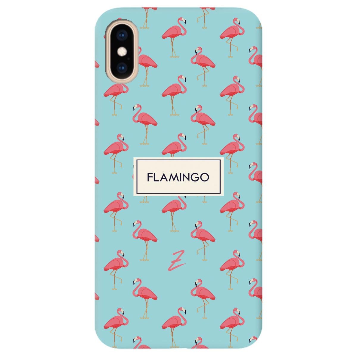 Силіконовий чохол Zorrov для Apple iPhone XS Max - Pink Flamingo (11210040206052261)